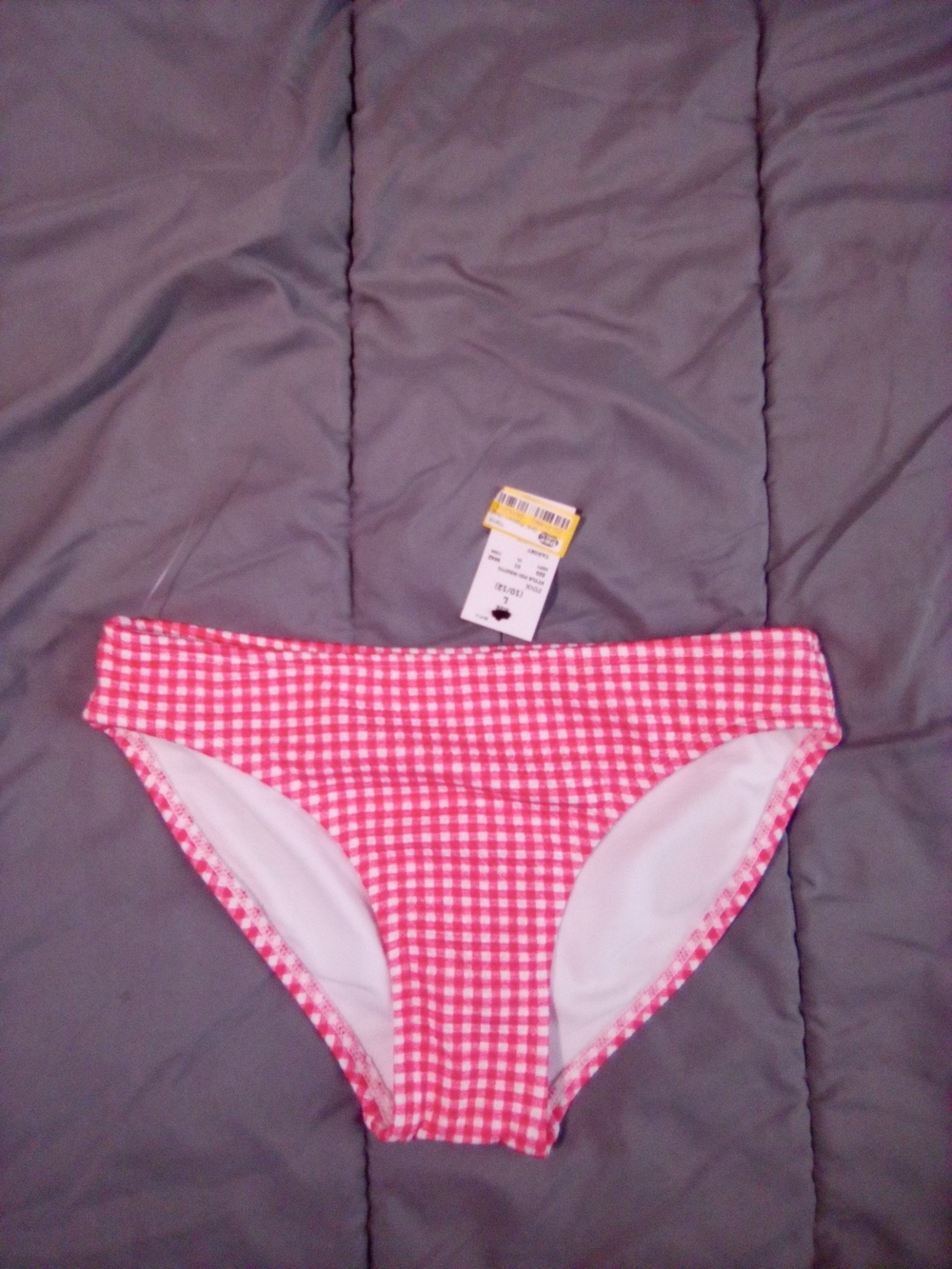 Target Pink Gingham Swim Bottoms
